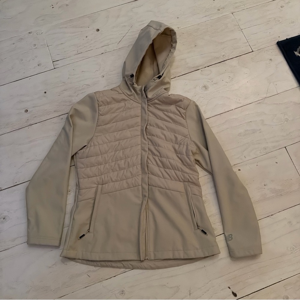 New Balance Cream Fleece Hoodie